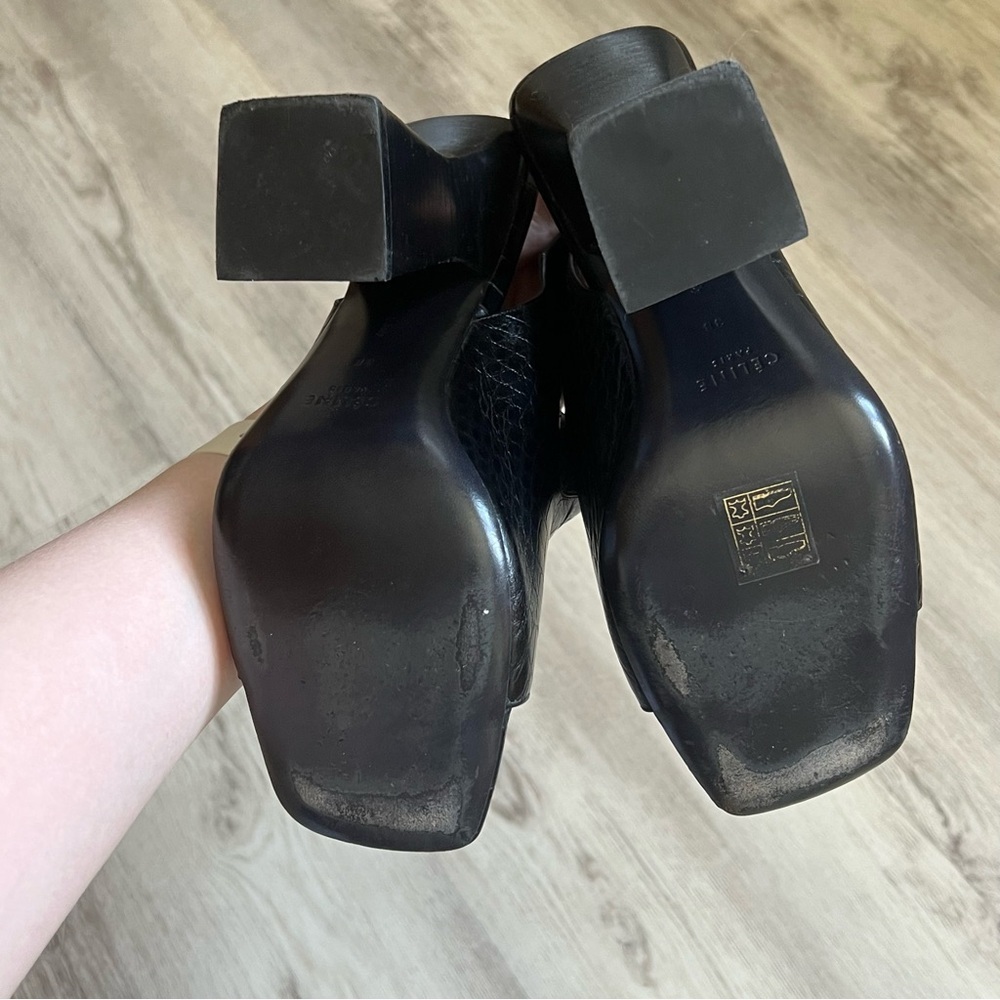Celine Black Croc leather Heels - Picture 6 of 8
